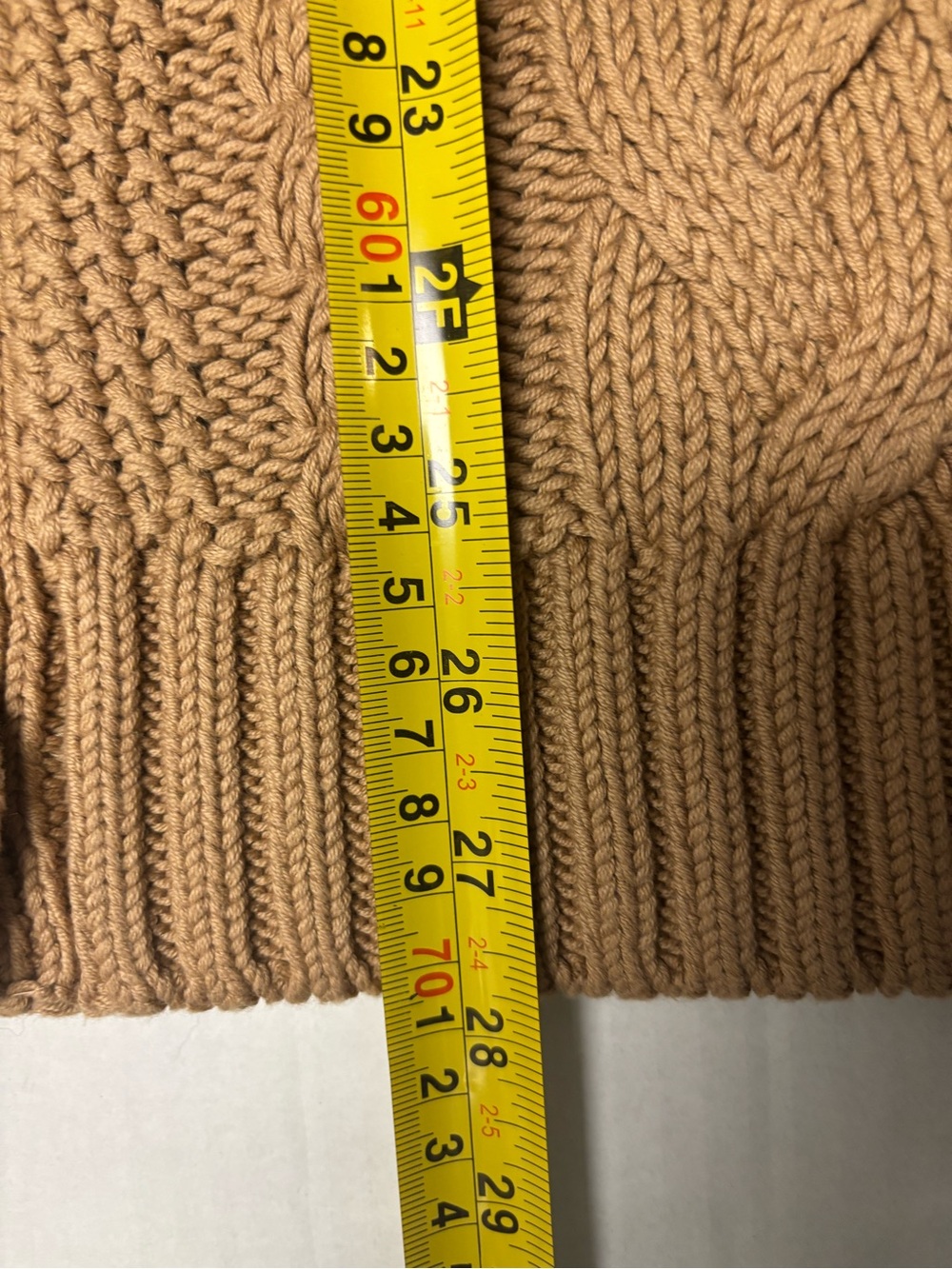 Quince organic cotton oversized cable cardigan, size L - Picture 7 of 13
